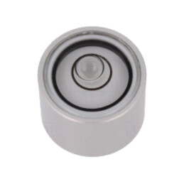 Nivelă; H: 13mm; aluminiu; Corp: natural; bull's eye levels; Ø: 17mm