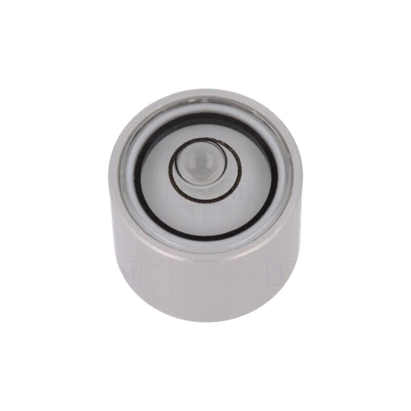 Nivelă; H: 13mm; aluminiu; Corp: natural; bull's eye levels; Ø: 17mm