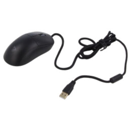 Mouse optic; neagră,roşie; USB A; cu cablu; 1,8m; Nr.butoane: 7