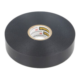 Bandă: electroizolantă; W: 19mm; L: 33m; Thk: 0,18mm; neagră; cauciuc