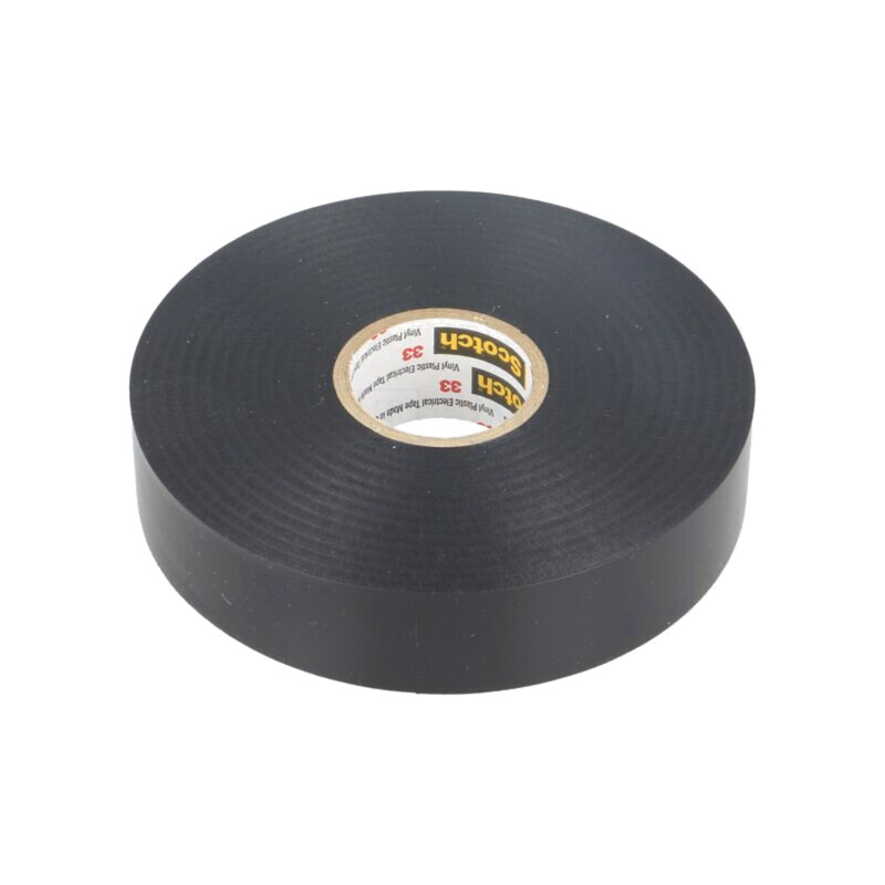 Bandă: electroizolantă; W: 19mm; L: 33m; Thk: 0,18mm; neagră; cauciuc