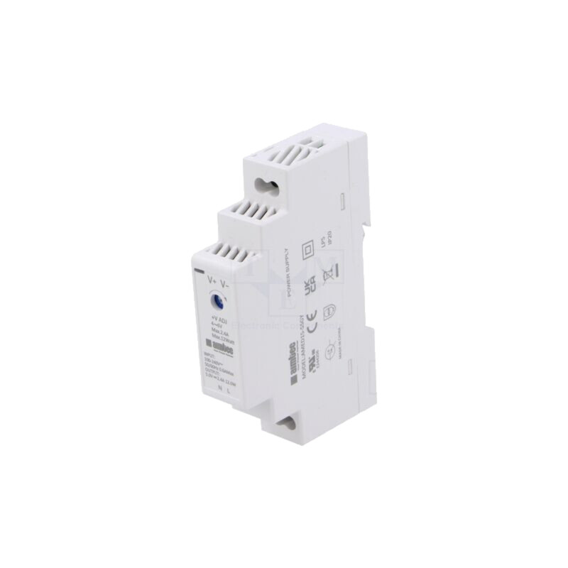 Alimentator: pulsatoriu; pentru şină DIN; 15W; 5VDC; 2,4A; 3kV