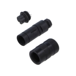 Conector: M16; PIN: 6; IP67; mufă; mamă; 250V; 5A; lipire; pe cablu