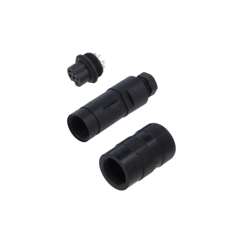 Conector: M16; PIN: 6; IP67; mufă; mamă; 250V; 5A; lipire; pe cablu