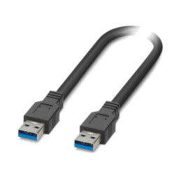 Cablu; USB 3.2; USB A mufă,din ambele părţi; 2m; negru; Fire: Cu