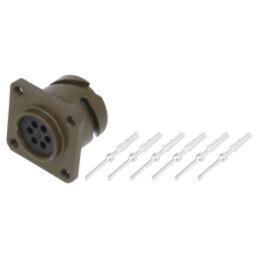 Conector: militar; soclu; tată; PIN: 6; dimensiune 14S; VG95234