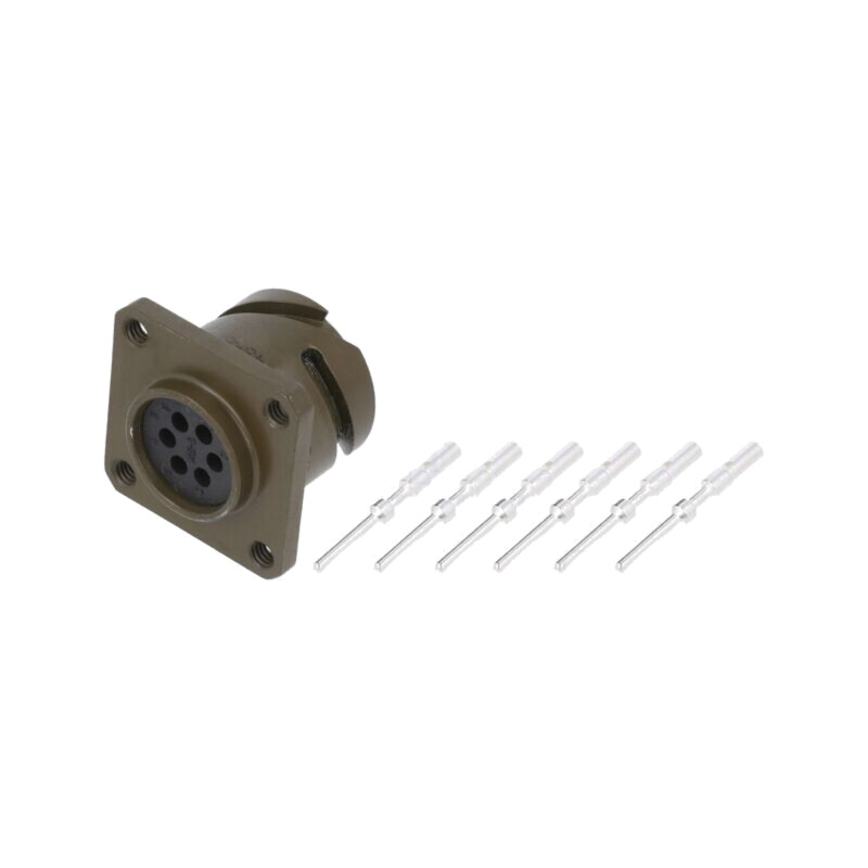 Conector: militar; soclu; tată; PIN: 6; dimensiune 14S; VG95234 Conector: militar; soclu; tată; PIN: 6; dimensiune 14S; VG95234