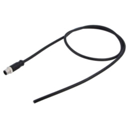 Conector: M12; mufă; tată; drept; Placare: aurit; cabluri; PIN: 5