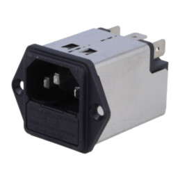Conector: alimentare AC; soclu; tată; 4A; 250VAC; IEC 60320; 5200