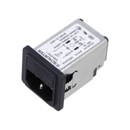Conector: alimentare AC; soclu; tată; 1A; 250VAC; IEC 60320; 5200
