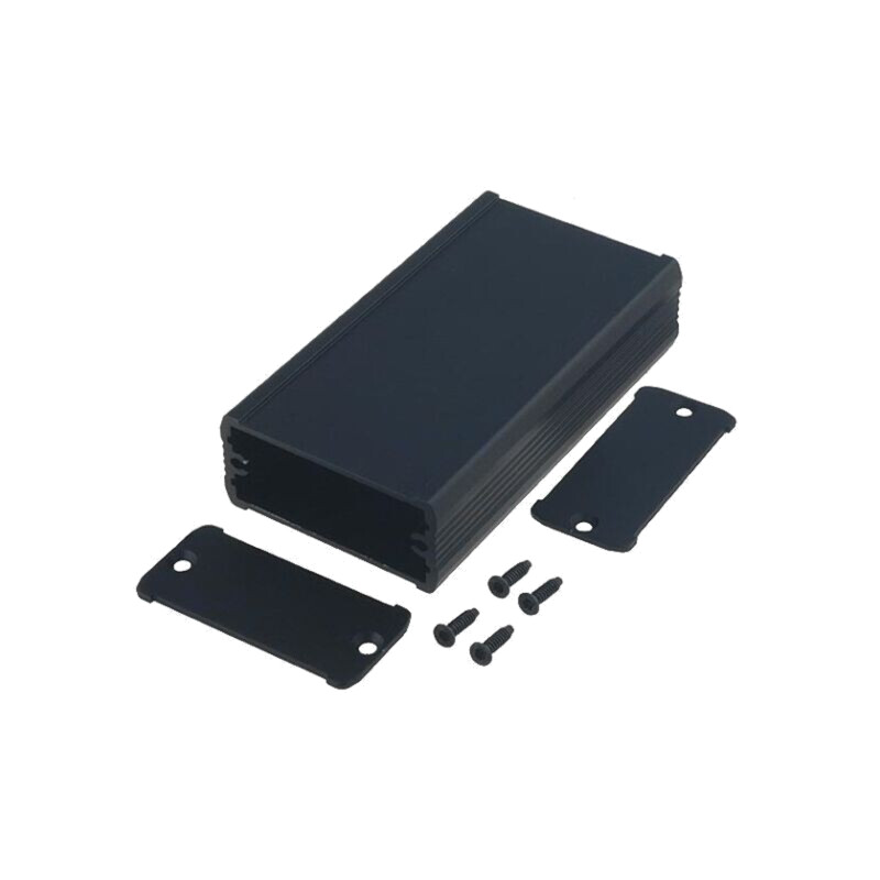 Carcasă: cu panou; TUF; X: 55mm; Y: 160mm; Z: 25mm; aluminiu; neagră