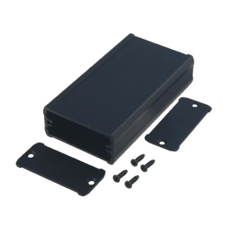 Carcasă: cu panou; TUF; X: 55mm; Y: 160mm; Z: 25mm; aluminiu; neagră