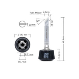 Vârf; tip cuţit; 2mm; longlife; pentru staţie de lipit