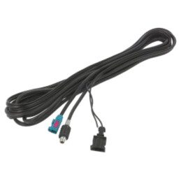 Cable; Fakra socket,HC97 plug; black; straight; 5.6m; 12VDC