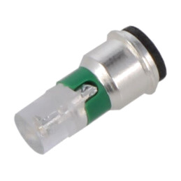 Lampă LED; verde; SX3s; 5÷6VDC; Nr.diode: 1; 3mm; -40÷85°C