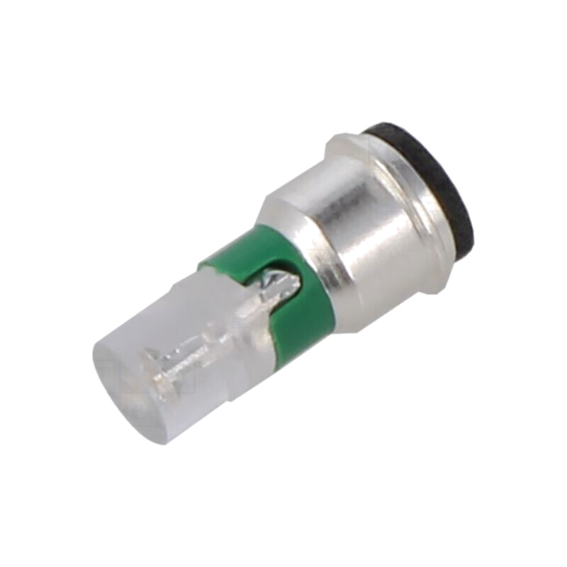 Lampă LED; verde; SX3s; 5÷6VDC; Nr.diode: 1; 3mm; -40÷85°C