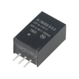 Convertor: DC/DC; 2,5W; Uintr: 9÷72VDC; Uieş: 5VDC; Iieş: 0,5A; SIP3