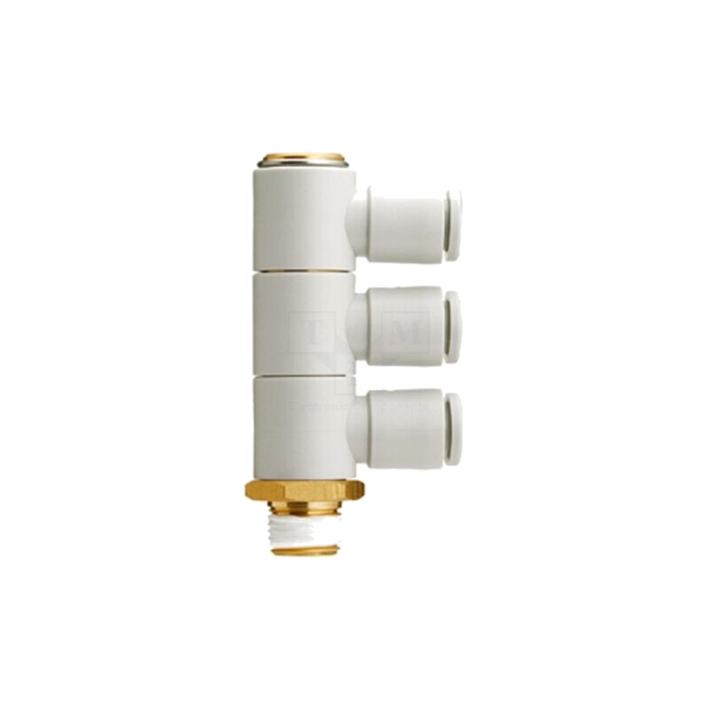 Racord push-in; filetate,în unghi de 90°; -1÷10bar; -5÷60°C