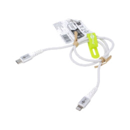 Cablu; USB 2.0; mufă Apple Lightning,USB C mufă; 0,5m; alb; 60W