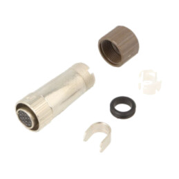 Conector: circular; LF; mufă; mamă; drept; PIN: 12; 2A; 300VAC