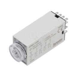 Timer; 1÷10s; 4PDT,releu; 250VAC/3A,24VDC/3A; Ualim: 220VAC; soclu