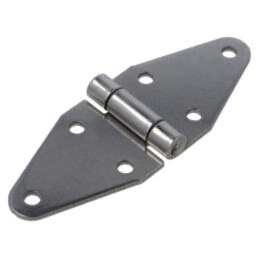 Balama; Lăţ: 140mm; oțel inoxidabil; H: 50mm; fără acoperire