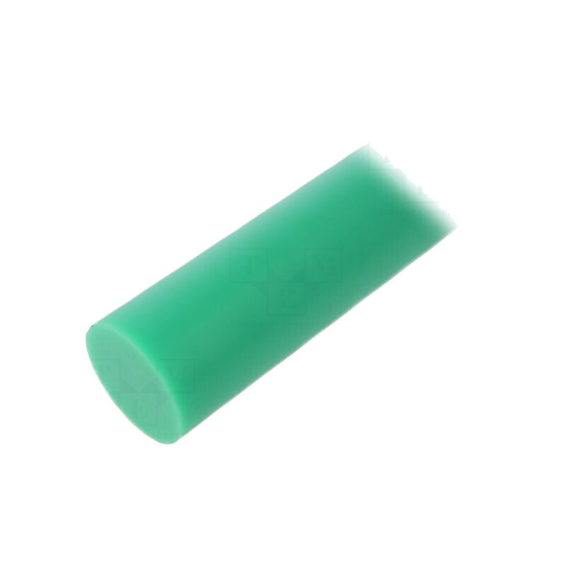 Tijă; Ø: 50mm; L: 500mm; verde; extrudate; Tolerenţă lungime: 0; +1mm