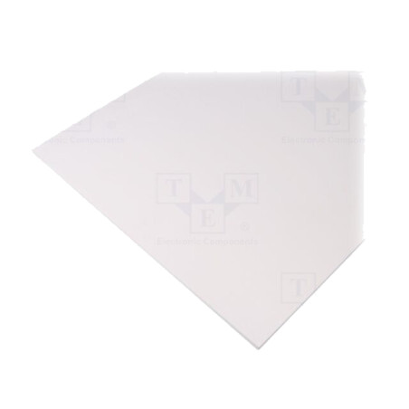 Foaie; Dim: 500x1000mm; Thk: 5mm; albă; 0,5m2