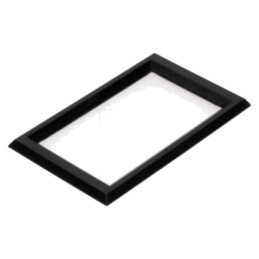 Cadru; Dim: 74x44,7mm; 58x32,5mm; ABS; Culoare: neagră