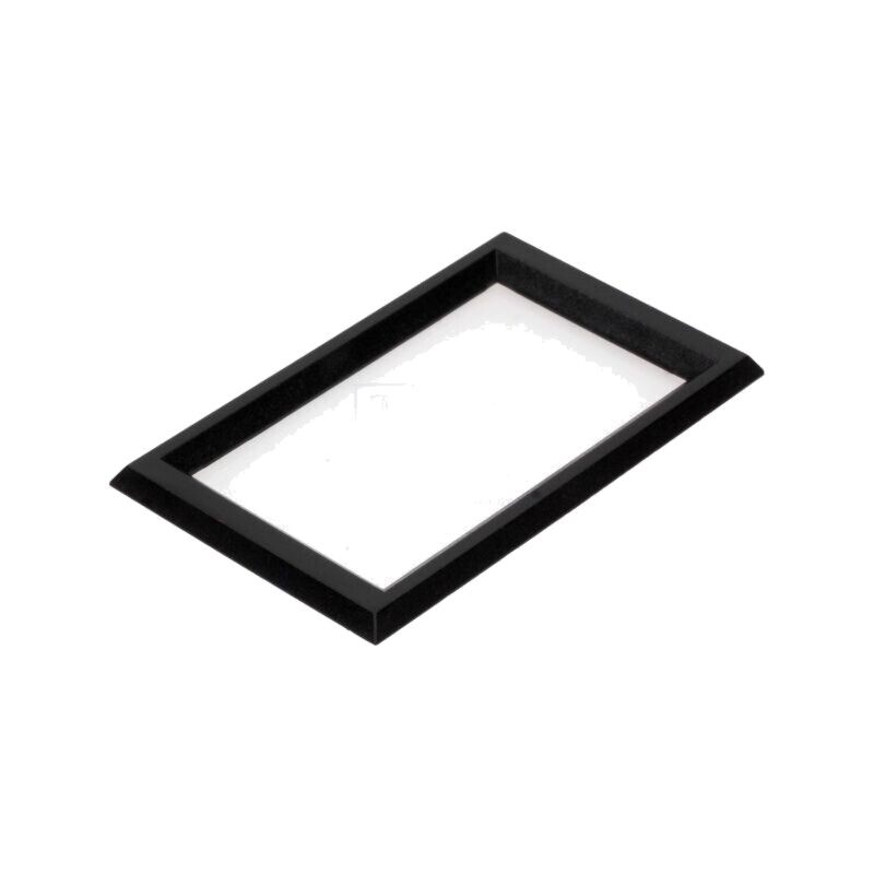 Cadru; Dim: 74x44,7mm; 58x32,5mm; ABS; Culoare: neagră
