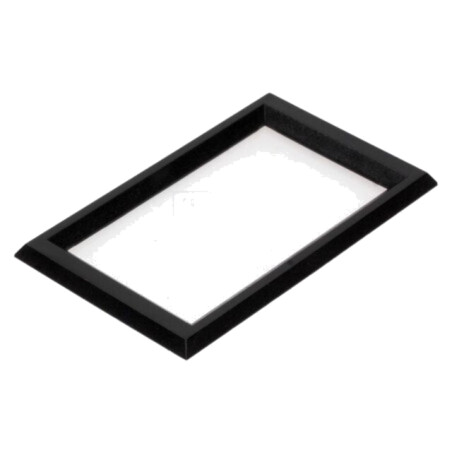 Cadru; Dim: 74x44,7mm; 58x32,5mm; ABS; Culoare: neagră