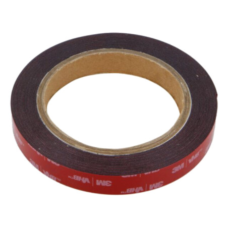 Bandă: de fixare; W: 15mm; L: 5,5m; Thk: 0,6mm; acril; 93°C,max.149°C