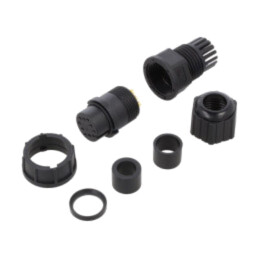 Conector: circular; mufă; dimensiune C; mamă; PIN: 10; 5A; IP67