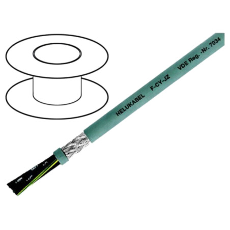 Cablu; F-CY-JZ; 21G1,5mm2; ecranat,tresă de cupru cositorit; PVC