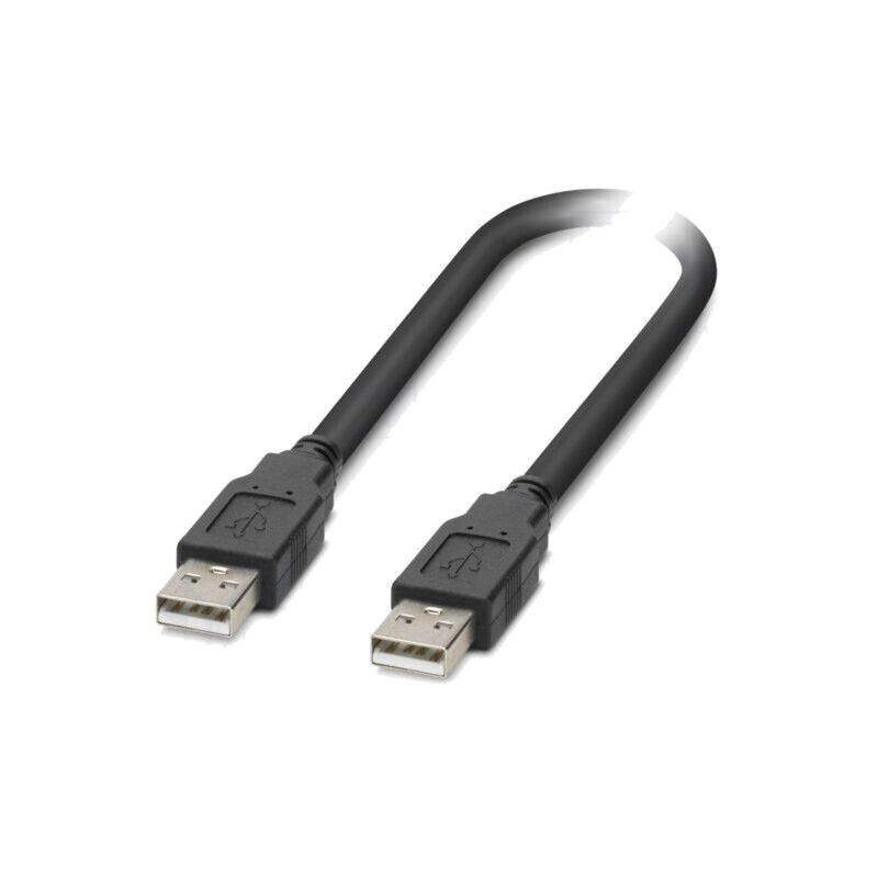 Cablu; USB 2.0; USB A mufă,din ambele părţi; 5m; negru; Fire: Cu