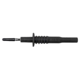 Sondă măsurare; 10A; 1kV; neagră; Diam.vârf: 2mm; Lung.tot: 83mm