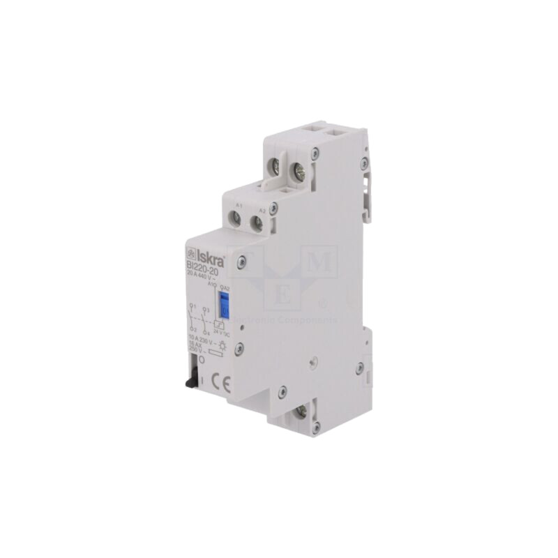 Releu: pentru instalaţii; bistabil,de impulsuri; NO x2; BI; 20A Releu: pentru instalaţii; bistabil,de impulsuri; NO x2; BI; 20A