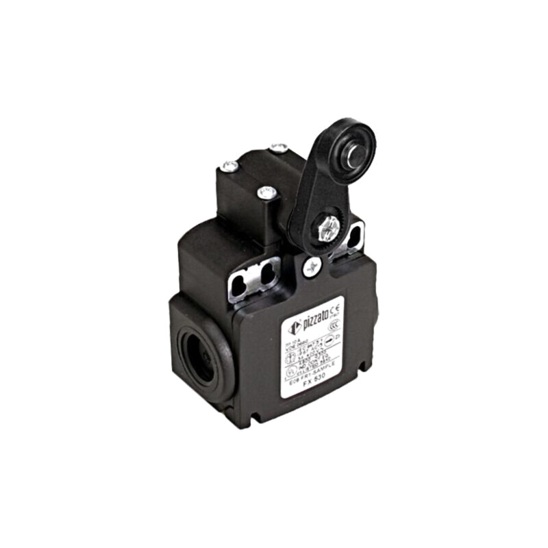Limitator cursă; manetă R 35mm, rolă din plastic Ø18mm; 10A