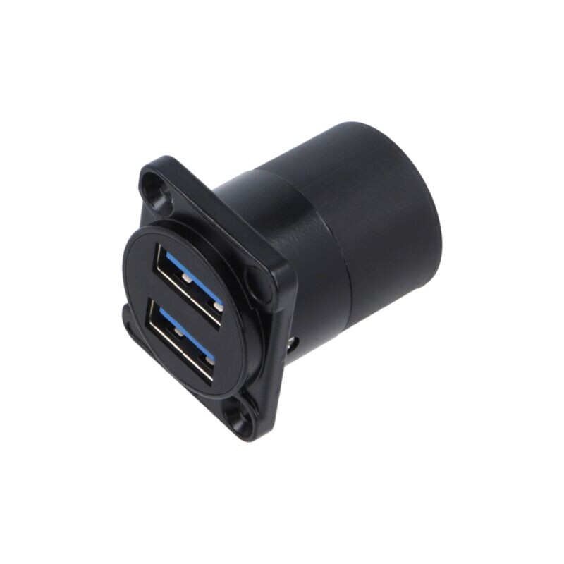 Adaptor; USB A soclu x2,din ambele părţi; USB 3.0; 19x24mm
