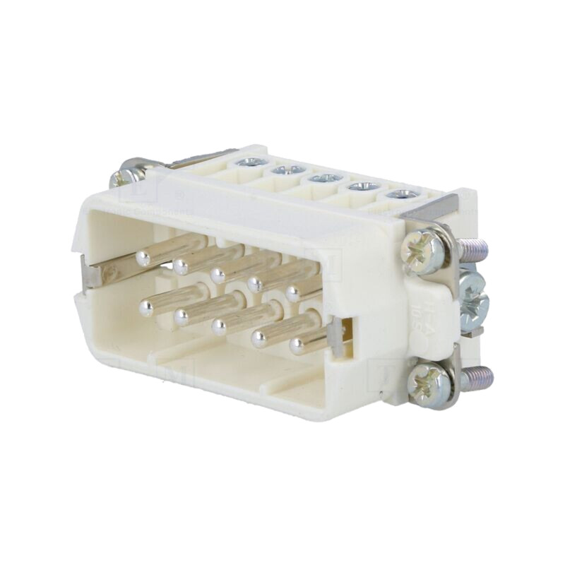 Conector: HDC; inserturi de contact; tată; C146,heavy|mate; 10+PE