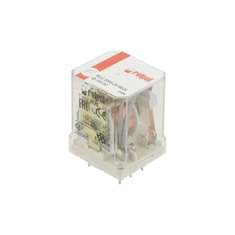 Releu: electromagnetic; 3PST-NO; Ubobină: 24VDC; 16A/250VAC; PCB Releu: electromagnetic; 3PST-NO; Ubobină: 24VDC; 16A/250VAC; PCB