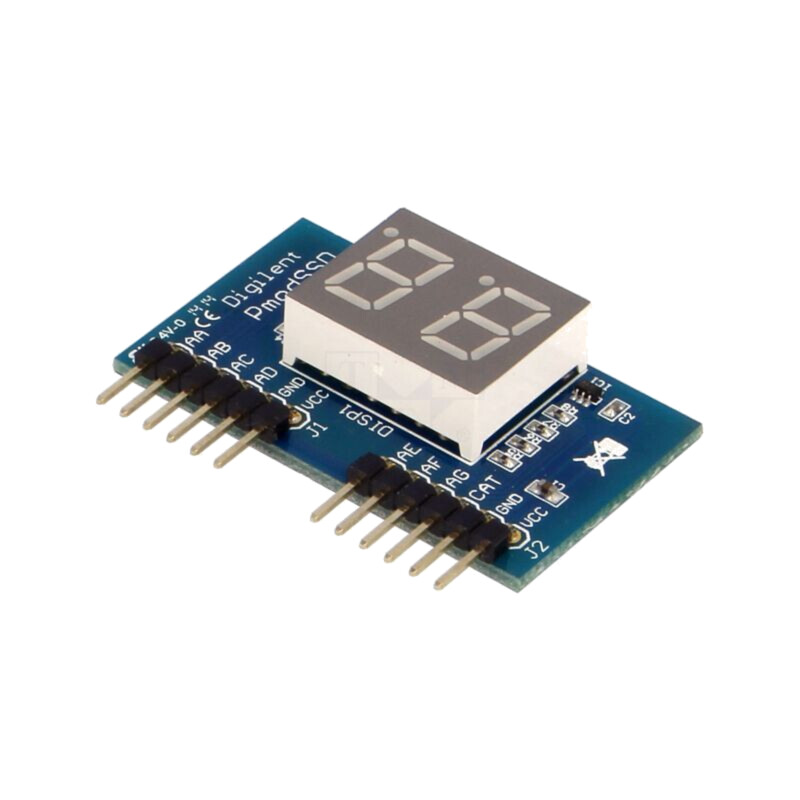 Modul Pmod; placă prototip; LED; cu 7 segmente x2; afişaj
