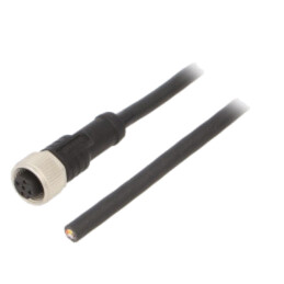 Cablu de conectare; M12; PIN: 5; drept; 1m; mufă; 60VAC; 4A; M12A