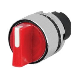 Comutator: rotativ; 22mm; Poz.i stab: 2; roşie; IP65; proeminent