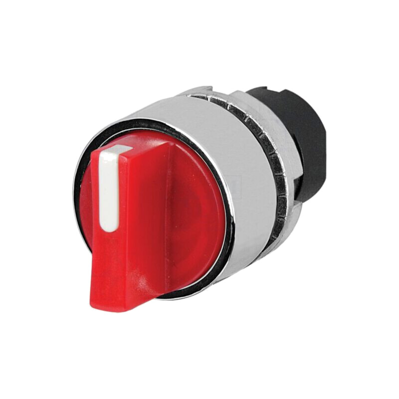 Comutator: rotativ; 22mm; Poz.i stab: 2; roşie; IP65; proeminent