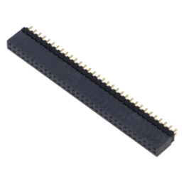Conector: şiruri pini; tată; PIN: 64; 2,54mm; aurit; THT; soclu