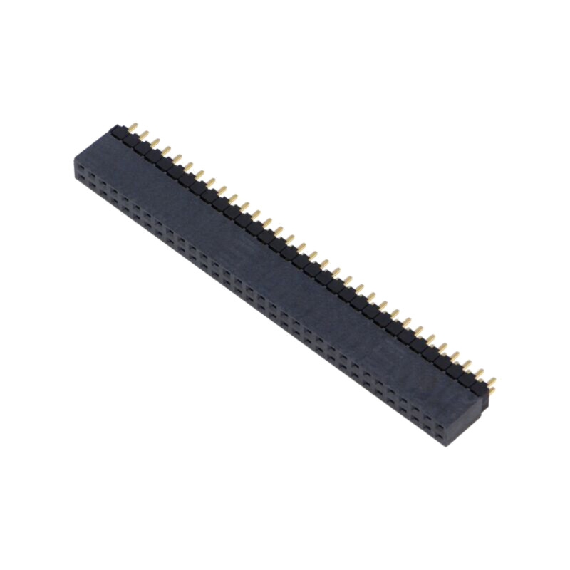 Conector: şiruri pini; tată; PIN: 64; 2,54mm; aurit; THT; soclu