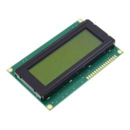 Afişaj: LCD; alfanumerice; STN Positive; 20x4; galben-verde; LED