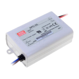 Alimentator: pulsatoriu; LED; 34W; 11÷33VDC; 1050mA; 90÷264VAC