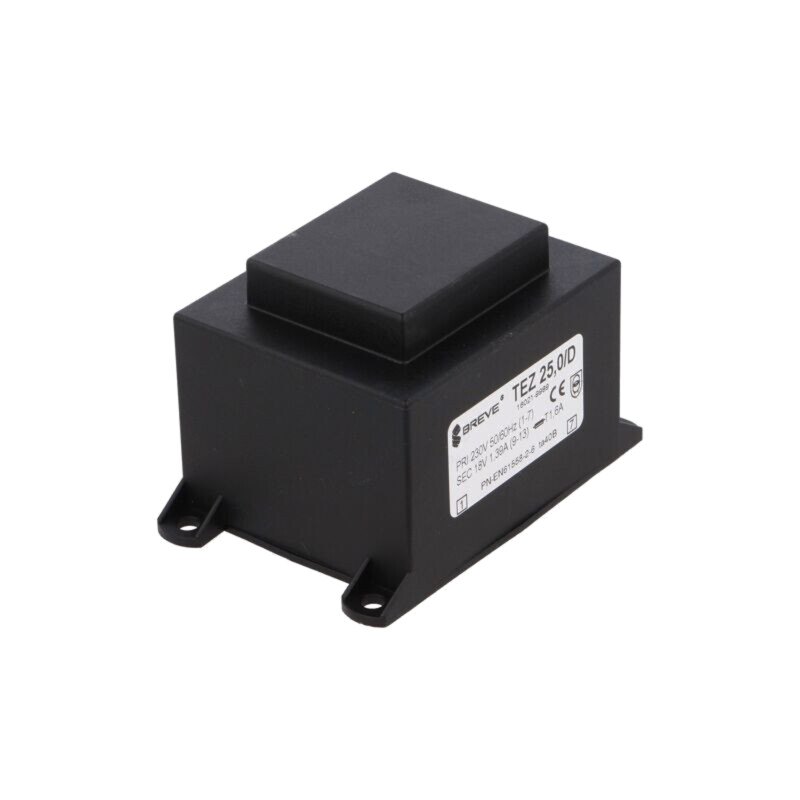 Transformator: încapsulat; 25VA; 230VAC; 18V; 1388,8mA; PCB; IP00
